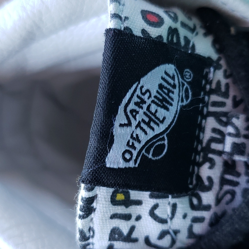 VANS SK8-HI REISSUE DIY Skate Shoes White Black sz 4.5 Mens - Picture 12 of 14